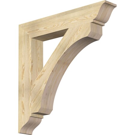 Ekena Millwork Legacy Traditional Rough Sawn Bracket, Douglas Fir, 6"W x 38"D x 38"H BKT06X38X38LEC01RDF